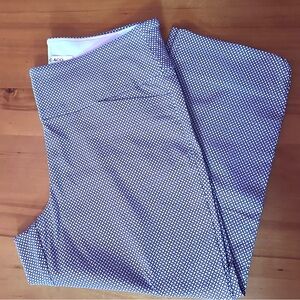 ⚓️NWOT Navy and White Nautical ankle pants, size 12